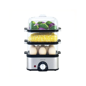 بخارپز و تخم مرغ پز سه طبقه گرین لاین مدل egg cooker & steamer - 3 tier