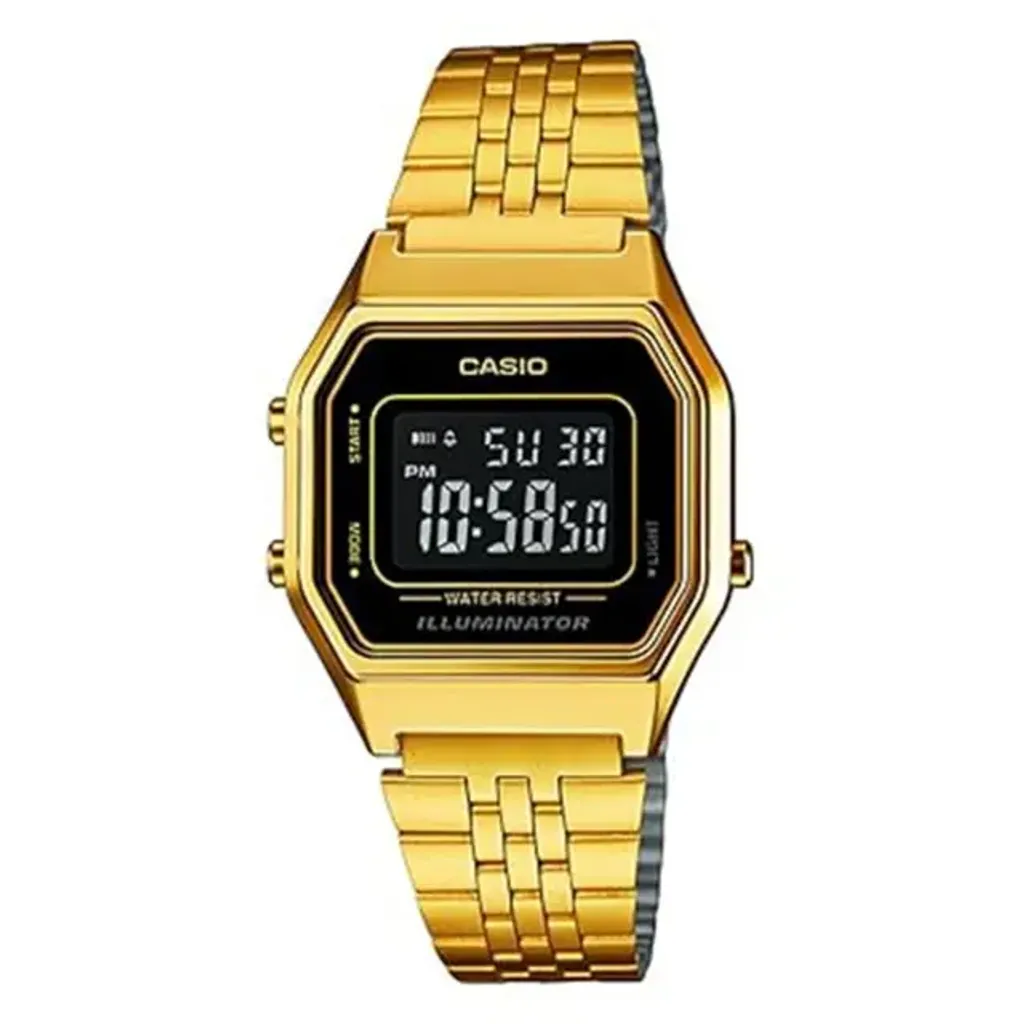 ساعت مچی دیجیتال کاسیو Casio مدل LA680WGA-1B سری وینتیج با کرنومتر