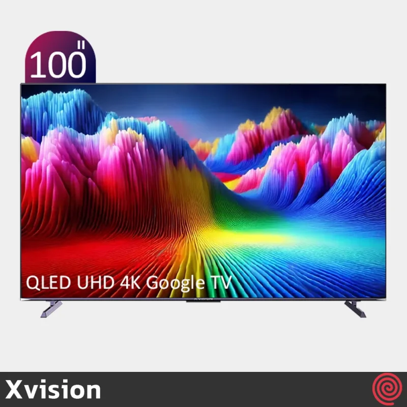 تلویزیون 100 اینچ QLED هوشمند ایکس ویژن مدل Xvision xseries 100x25 | UHD 4K - HDR