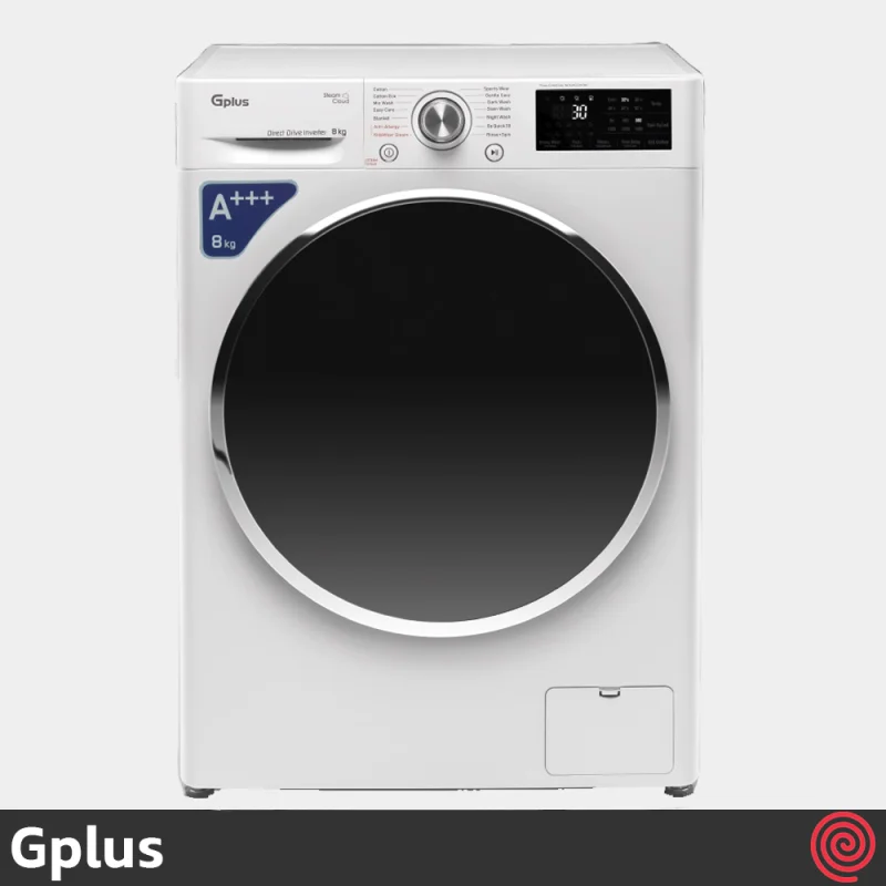 ماشین لباسشویی 8 کیلوگرم جی پلاس مدل Gplus GWM-R88W.KTN