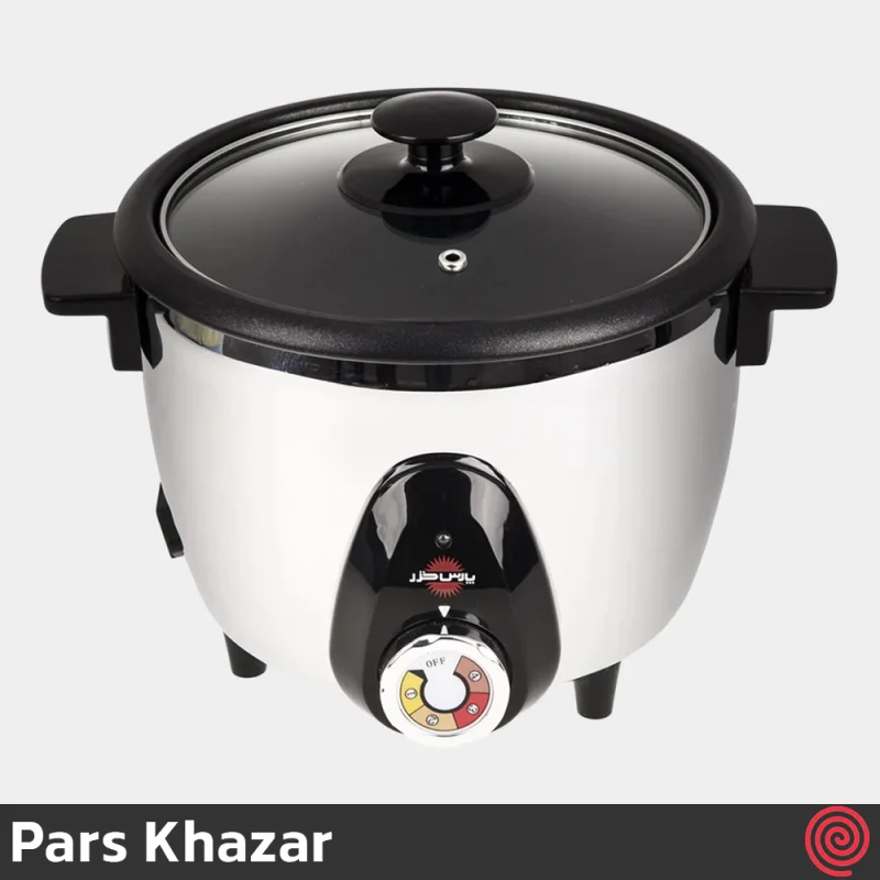 پلوپز 12 نفره پارس خزر مدل Pars Khazar RC-271TSW | گنجایش 2.7 لیتری - رنگ سفید