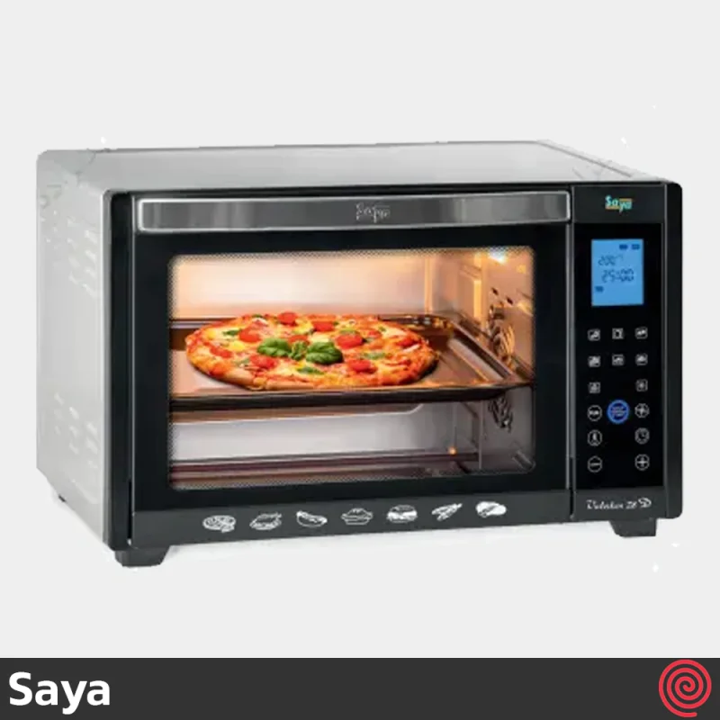 آون توستر 28 لیتری سایا مدل ولرکان دیجیتال Saya Vulercan 28D | دارای 8 برنامه پخت
