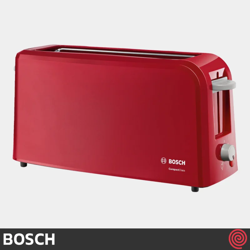 توستر نان تک اسلات بوش مدل Bosch TAT3A004 | رنگ قرمز و اسلات بلند