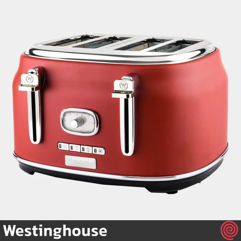 توستر نان 4 اسلایس وستینگهاوس مدل Westinghouse ‎WKTTB809RD | اسلات کوچک