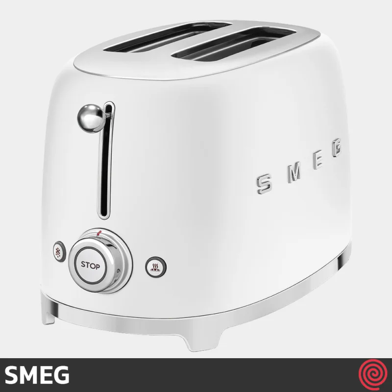 توستر نان 2 اسلایس اسمگ مدل SMEG TSF01WHM | اسلات کوچک