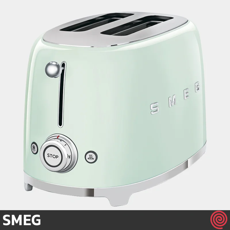 توستر نان 2 اسلایس اسمگ مدل SMEG TSF01PG | اسلات کوچک