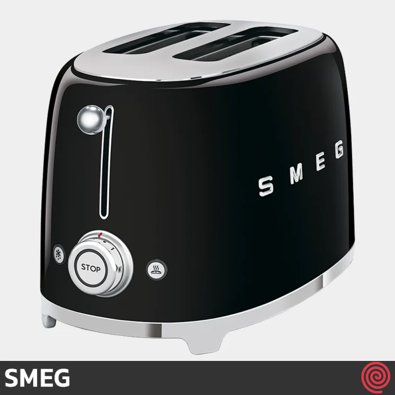 توستر نان 2 اسلایس اسمگ مدل SMEG TSF01BL | اسلات کوچک
