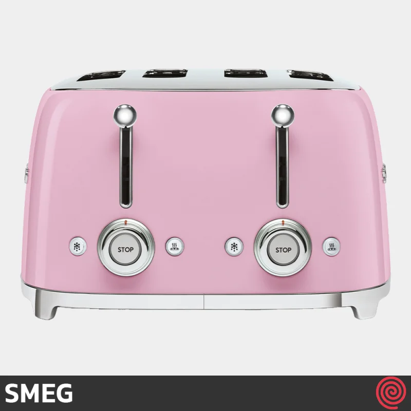 توستر نان 4 اسلایس اسمگ مدل SMEG TSF03PK | اسلات کوچک
