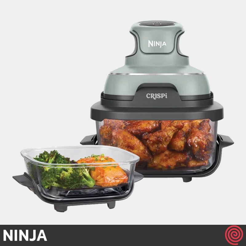 سرخ کن بدون روغن نینجا مدل NINJA CRISPi  FN101SG | گنجایش 3.8 لیتر و 1.4 لیتر