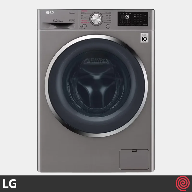 ماشین لباسشویی 9 کیلوگرم ال جی مدل LG WJ6142SSVP