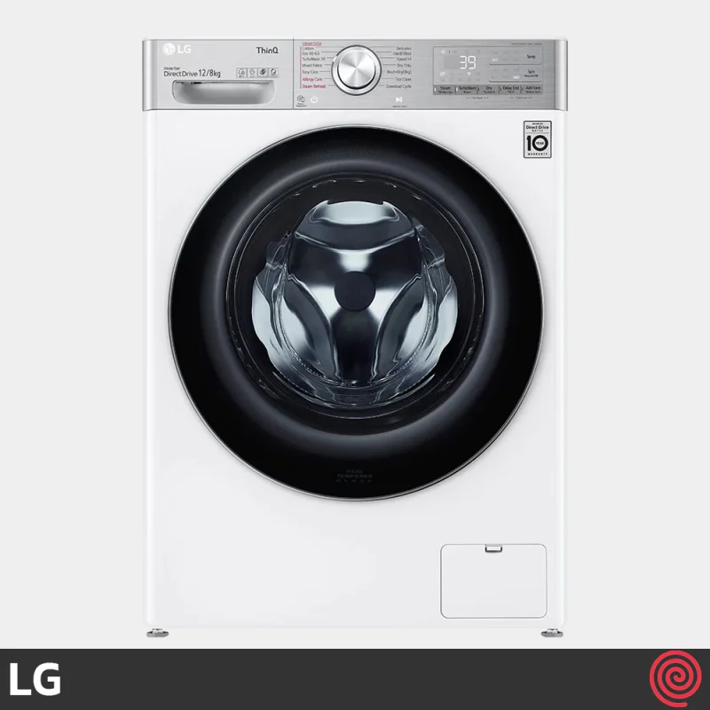ماشین لباسشویی 12 کیلوگرم ال جی مدل LG WDV1260WRP | خشک کن 8 کیلویی