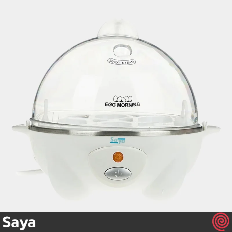 تخم مرغ پز درب پلاستیکی سایا مدل Saya EGG MORNING | یک طبقه با ظرفیت 7 عدد