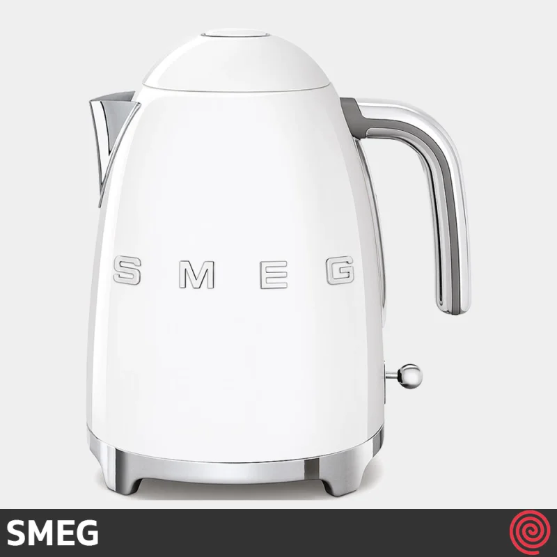 کتری برقی اسمگ مدل SMEG KLF03WH | رنگ سفید براق با گنجایش 1.7 لیتر