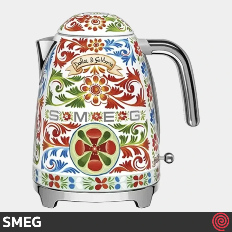 کتری برقی اسمگ مدل SMEG KLF03DG | طرح دولچه گابانا رنگ قرمز با گنجایش 1.7 لیتر