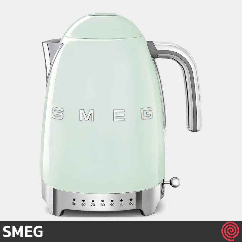 کتری برقی مدرج اسمگ مدل SMEG KLF04PG | رنگ سبز پاستلی با گنجایش 1.7 لیتر