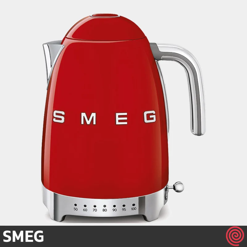 کتری برقی مدرج اسمگ مدل SMEG KLF04RD | رنگ آبی پاستلی با گنجایش 1.7 لیتر