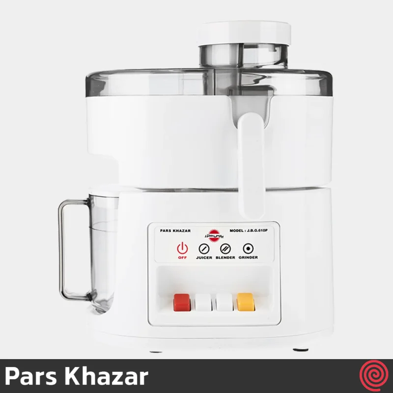آبمیوه گیری 3 کاره پارس خزر مدل Pars Khazar JBG-610SP | دو سرعته با توان 300 وات