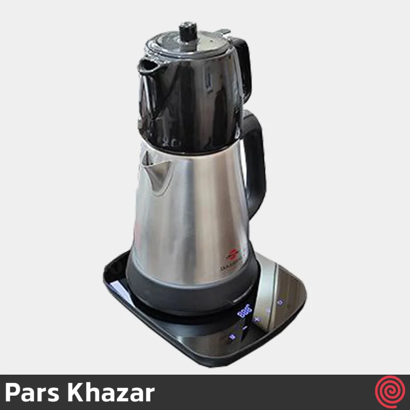 چای ساز روهمی پارس خزر مدل دم آور دیجیتال گرمنوش Pars Khazar  | گنجایش 1.8 لیتر