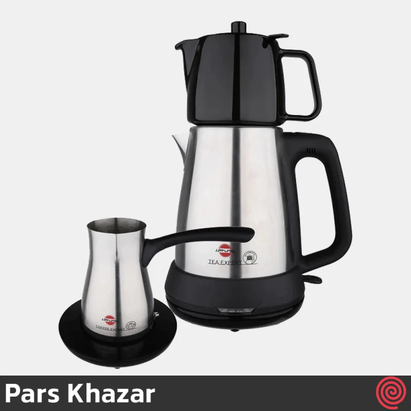 چای ساز روهمی پارس خزر مدل دم آور قهوه ساز گرمنوش Pars Khazar Garmnoush | گنجایش 1.8 لیتر