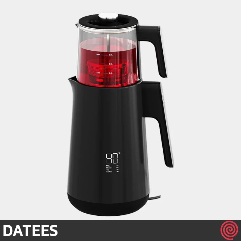 چای ساز روهمی داتیس مدل DATEES DTM-118 | رنگ مشکی با گنجایش 1.7 لیتر