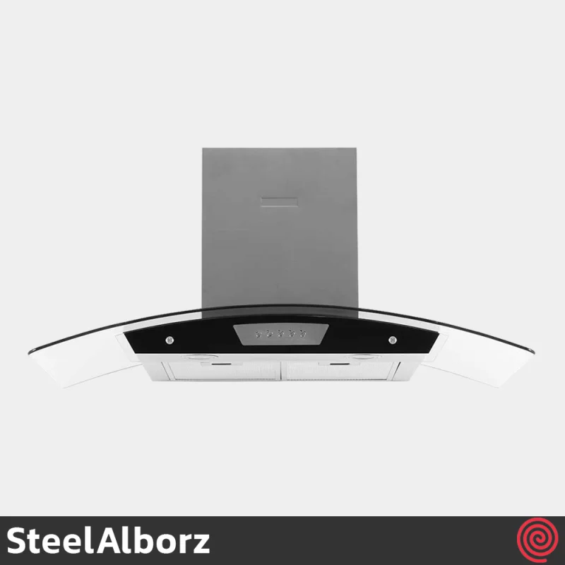 هود شومینه ای استیل البرز مدل SteelAlborz SA-102 | سایز 90 با موتور 3 دور