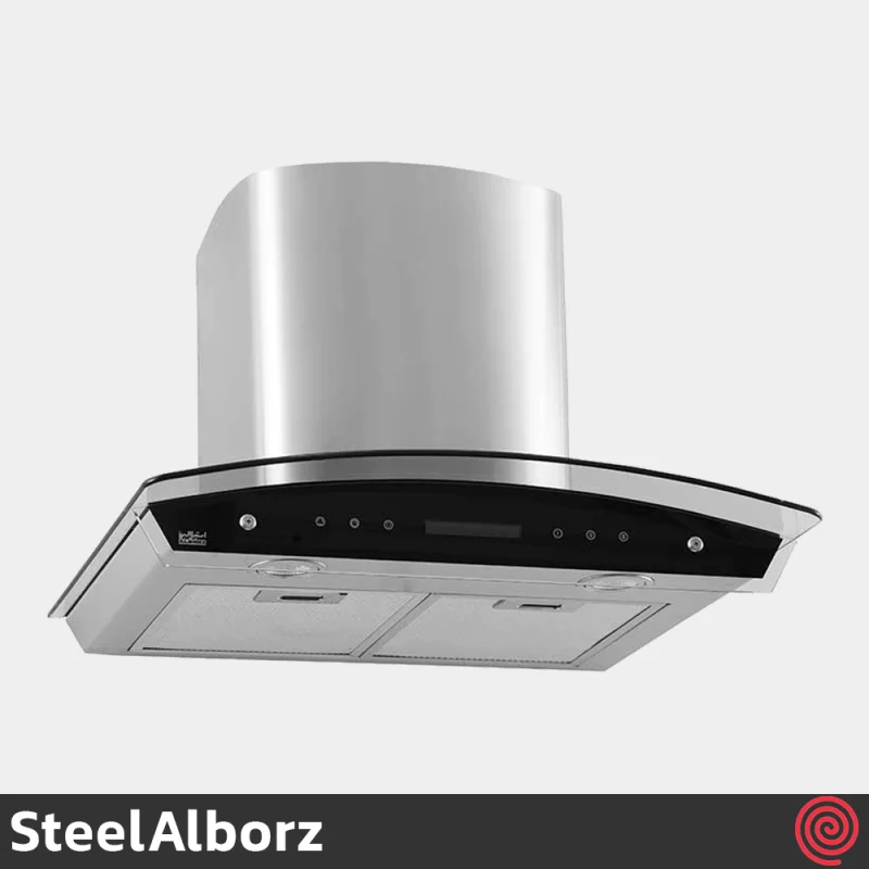 هود شومینه ای استیل البرز مدل SteelAlborz SA-107 | سایز 60 با موتور 3 دور