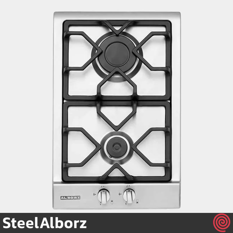 اجاق گاز صفحه ای 2 شعله استیل البرز مدل SteelAlborz S-2351I | بدنه استیل