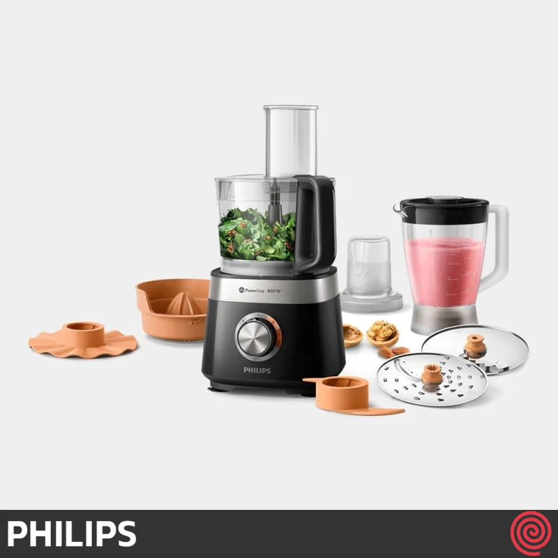 غذاساز 31 کاره فیلیپس مدل Philips PowerChop HR7530 | رنگ مشکی با توان 850 وات
