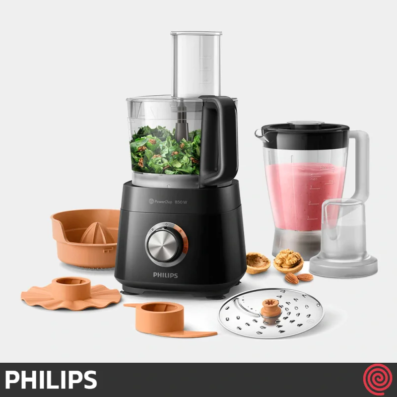 غذاساز 30 کاره فیلیپس مدل Philips PowerChop HR7520 | رنگ مشکی با توان 850 وات