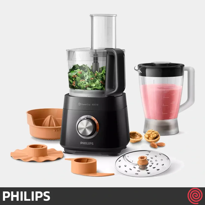 غذاساز 29 کاره فیلیپس مدل Philips PowerChop HR7510 | رنگ مشکی با توان 800 وات