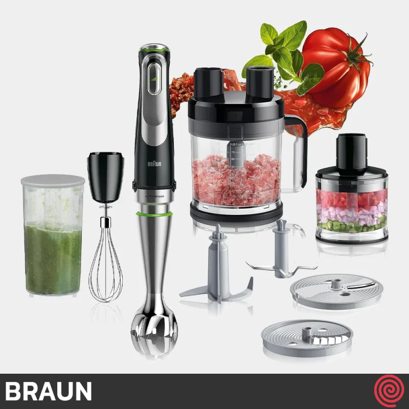 گوشت کوب برقی چند کاره براون مدل Braun MQ 9185XLI | با توان 1200 وات
