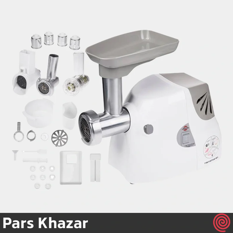 چرخ گوشت پارس خزر مدل همه کاره - Pars Khazar Hamehkareh | با توان 1000 وات