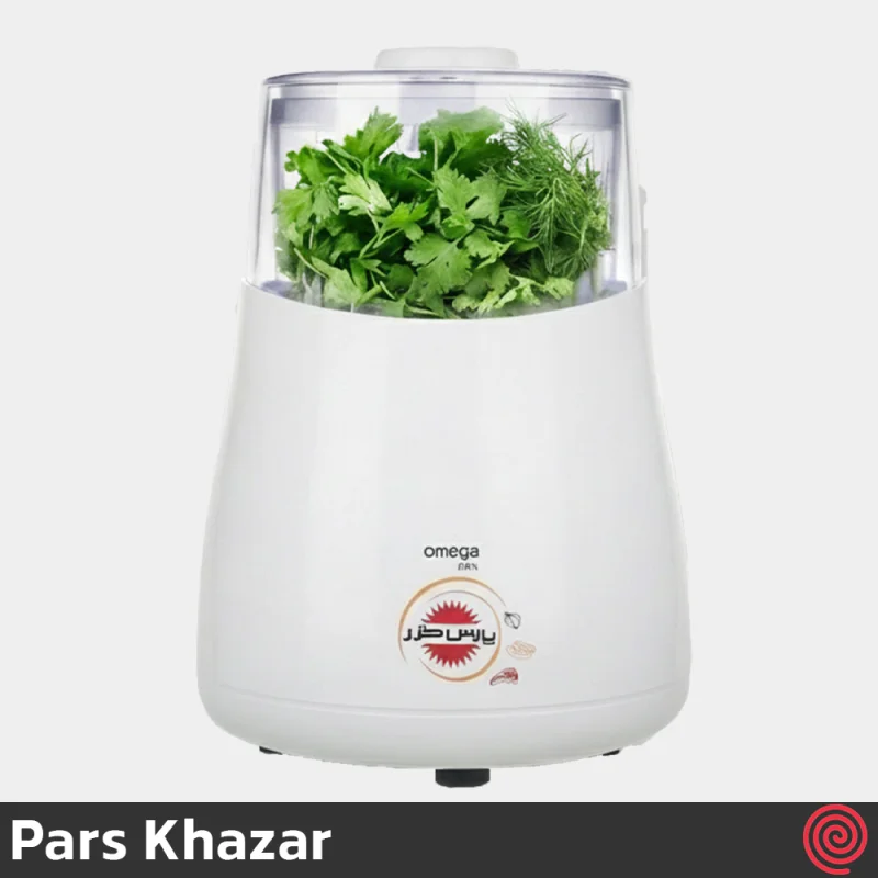 خردکن برقی 0.3 لیتری پارس خزر مدل امگا - Pars Khazar Omega | رنگ سفید با توان 780 وات
