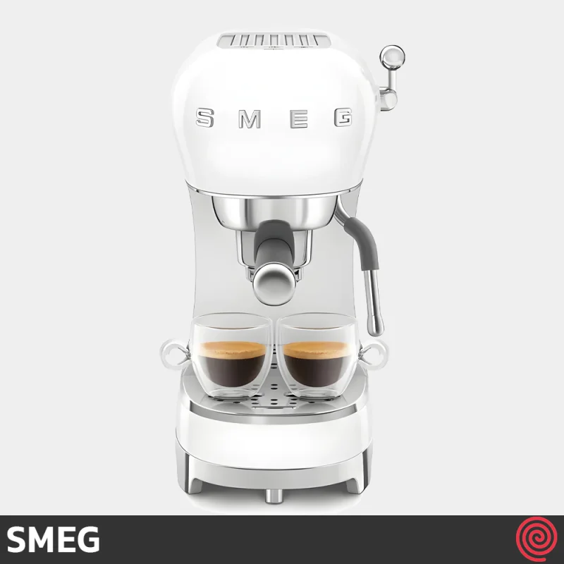 اسپرسو ساز اسمگ مدل SMEG ECF02WH | رنگ سفید با فشار 15 بار