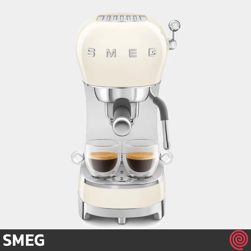 اسپرسو ساز اسمگ مدل SMEG ECF02CR | رنگ کرم با فشار 15 بار