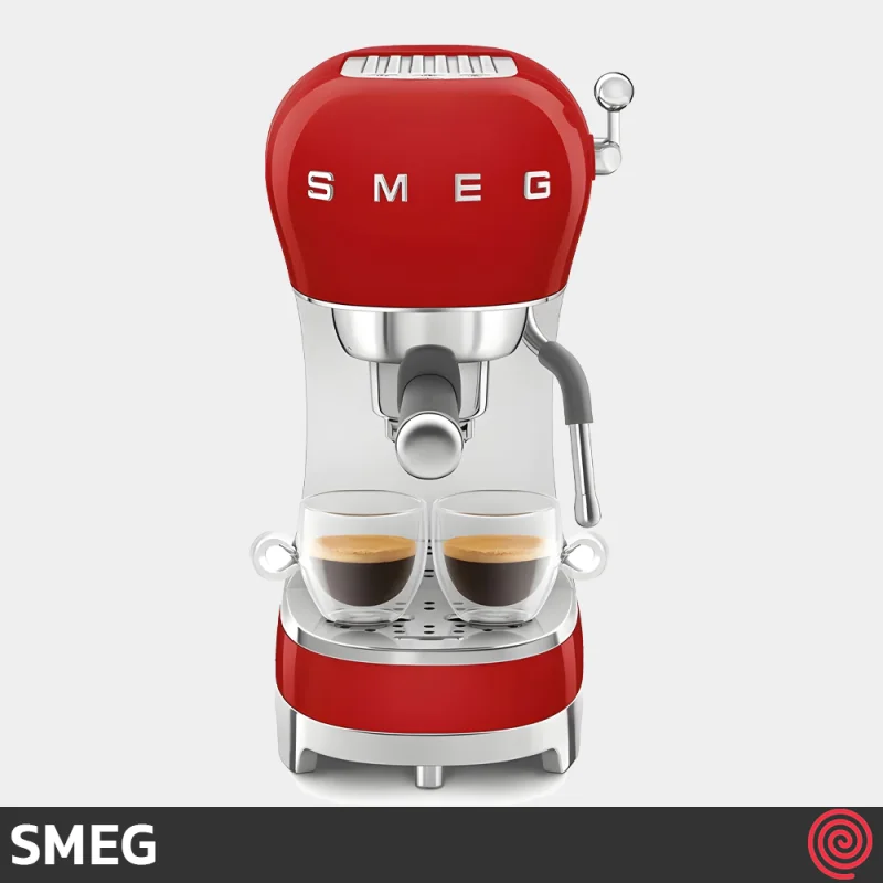 اسپرسو ساز اسمگ مدل SMEG ECF02RD | رنگ قرمز با فشار 15 بار