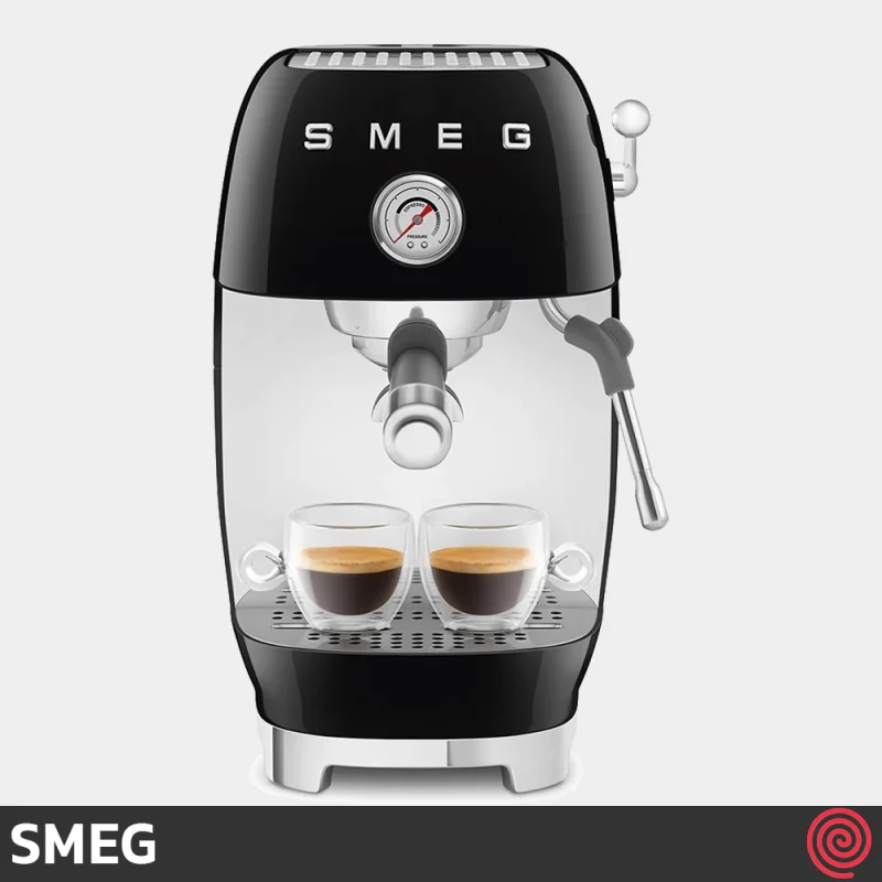 اسپرسو ساز اسمگ مدل SMEG ECF03BL | رنگ مشکی براق با فشار 19 بار