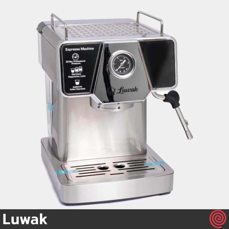 اسپرسو ساز لواک مدل Luwak LWK-CM340 | رنگ استیل با فشار 20 بار