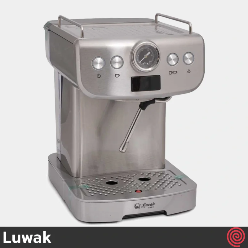 اسپرسو ساز لواک مدل Luwak LWK-CM346 | رنگ استیل با فشار 20 بار