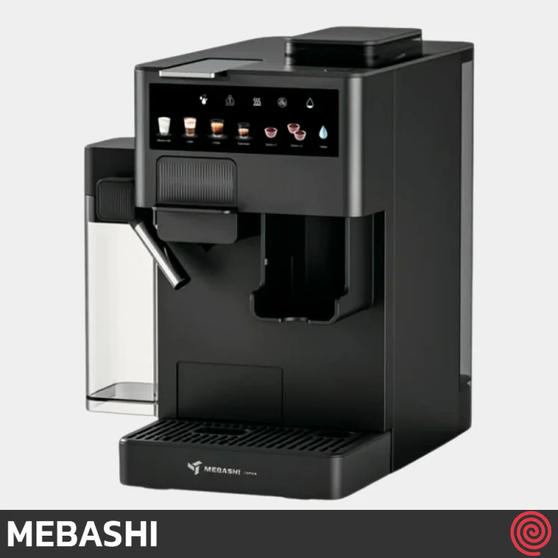 اسپرسو ساز مباشی مدل Mebashi ME-CEM403 | رنگ مشکی، اتوماتیک با آسیاب و فشار 20 بار