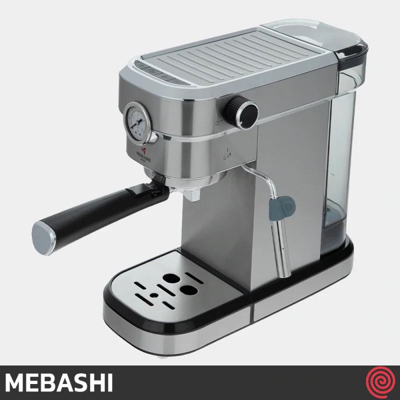 اسپرسو ساز مباشی مدل Mebashi ME-ECM2016 | رنگ استیل با فشار 20 بار
