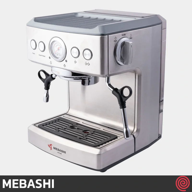 اسپرسو ساز مباشی مدل Mebashi ME-CCM2051 | رنگ استیل با فشار 20 بار