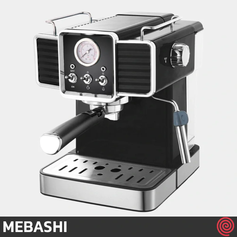 اسپرسو ساز مباشی مدل Mebashi ME-ECM2020 | رنگ مشکی با فشار 20 بار