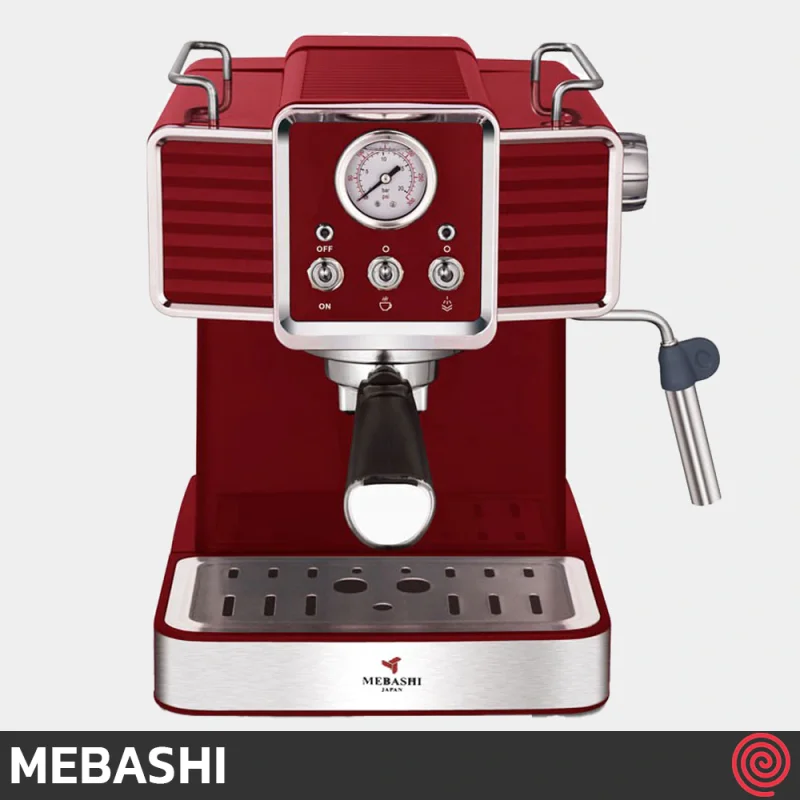 اسپرسو ساز مباشی مدل Mebashi ME-ECM2020 | رنگ قرمز با فشار 20 بار