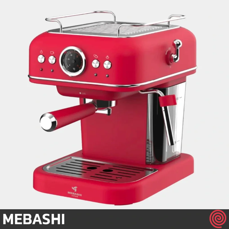 اسپرسو ساز مباشی مدل Mebashi ME-ECM2049 | رنگ قرمز با فشار 19 بار