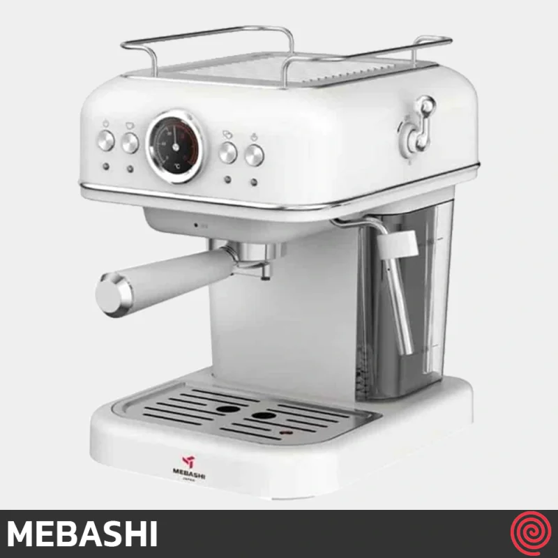 اسپرسو ساز مباشی مدل Mebashi ME-ECM2049 | رنگ سفید با فشار 19 بار