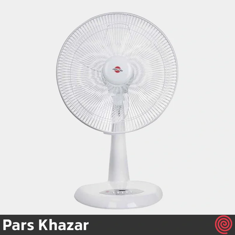 پنکه رومیزی پارس خزر مدل ریما - Pars Khazar RIMA | رنگ سفید، 3 سرعته