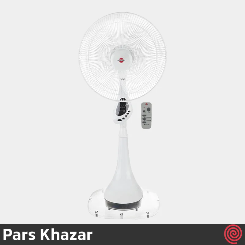 پنکه ایستاده پارس خزر مدل Pars Khazar ES4070R | پایه بلند، با ریموت کنترل، 3 سرعته