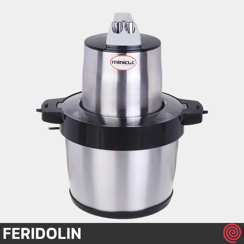خردکن برقی 4 لیتری فریدولین مدل Feridolin MC60 | رنگ استیل با توان 340 وات