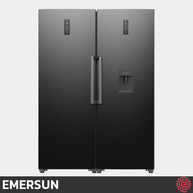 یخچال و فریزر دوقلو 40 فوت امرسان مدل EMERSUN DIAMOND R20H-F20H | رنگ تیتانیوم
